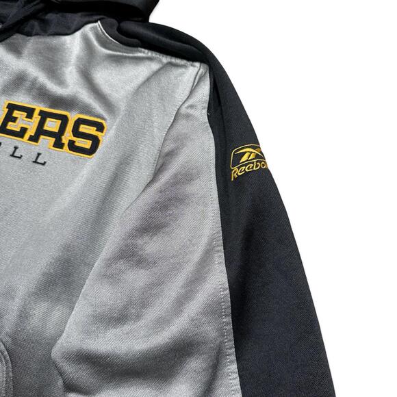 Y2K Reebok Pittsburgh Steelers NFL Logo Hoodie Sweatshirt - Picture 5 of 7